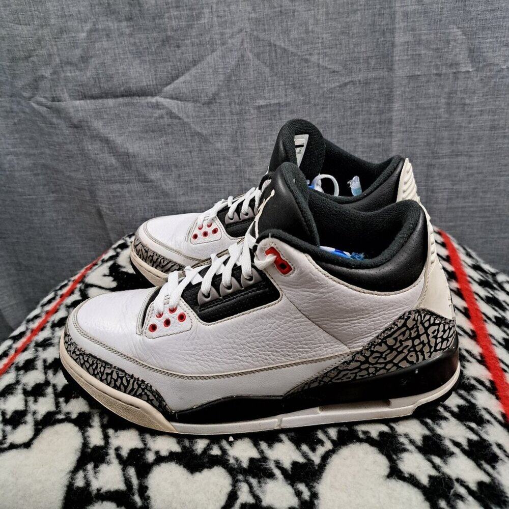 %Size 10 Nike Air Jordan 3 Retro Infrared Men Sneakers AJ26
